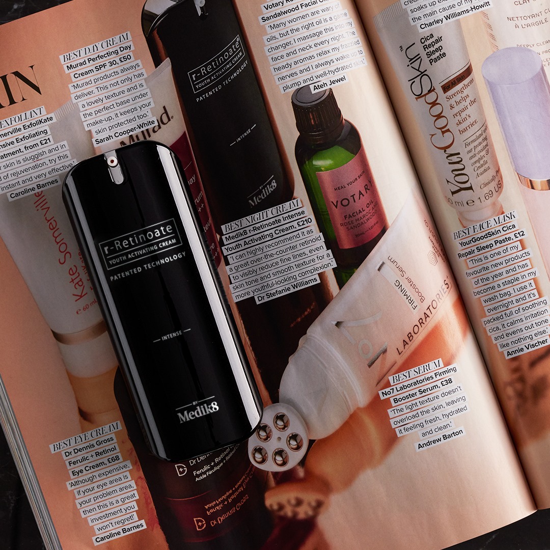 Read more about the article BEST NIGHT CREAM. r-Retinoate Intense WINS ‘Best Night Cream’ in the @woman…