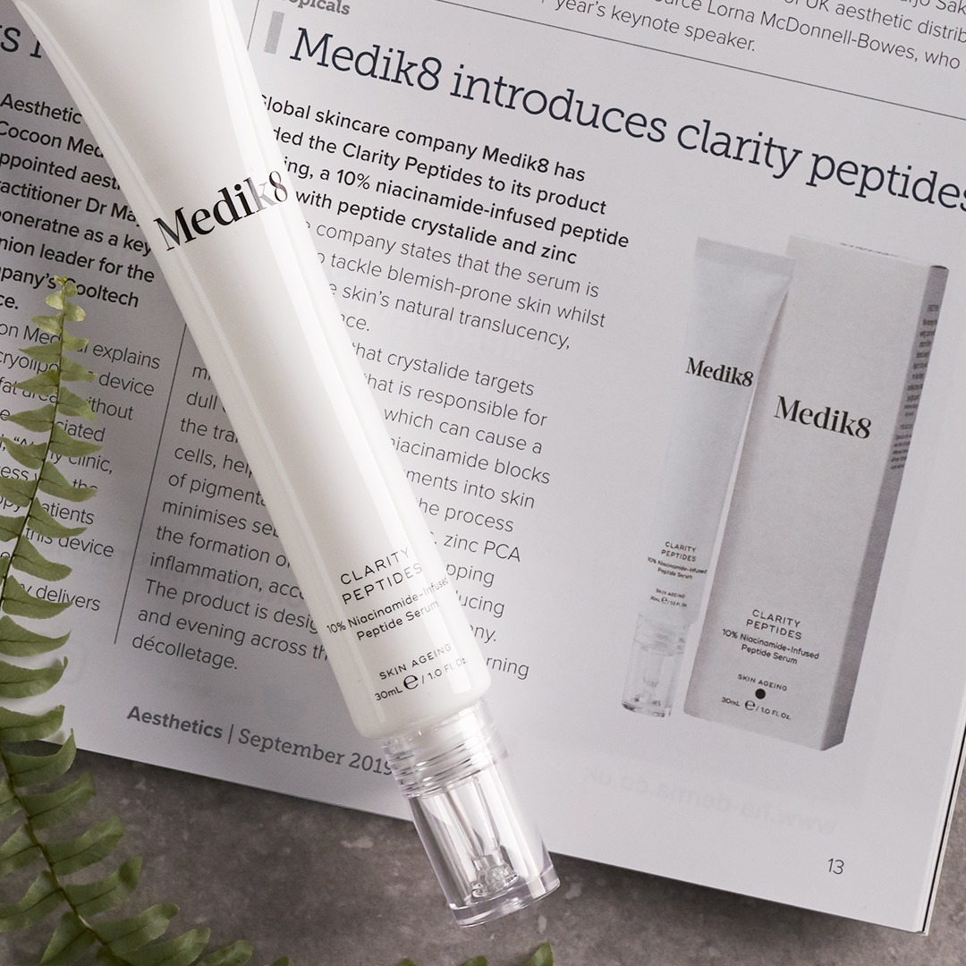 Read more about the article CLARITY PEPTIDES. As featured in @aestheticsjournal – our latest 10% Niacin…